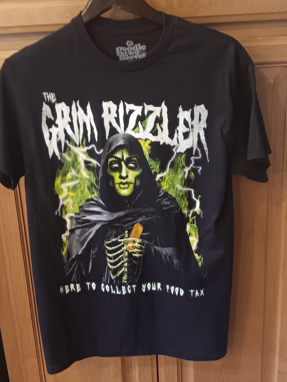 NWOT Mens/unisex The Grim Rizzler Black Graphic Tee Size M